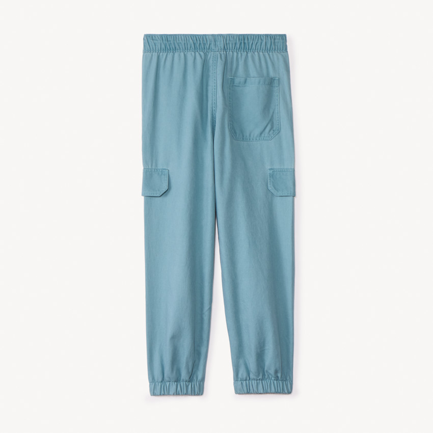 Pantalón jogger de sarga lisa para niño 