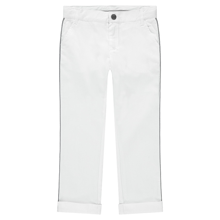 Pantalón blanco de algodón de fantasía de gala  Additional Pantalón blanco de algodón de fantasía de gala