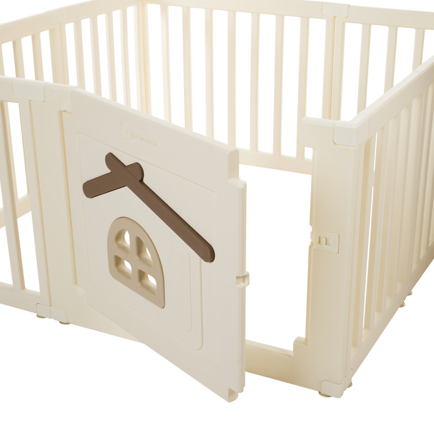 Parque modulable Joy en plástico blanco 