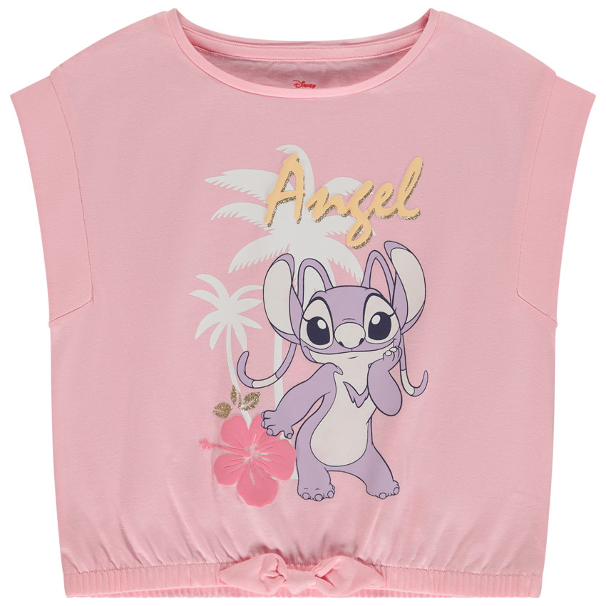 Camiseta manga corta fantasía Stitch Disney para niña 
