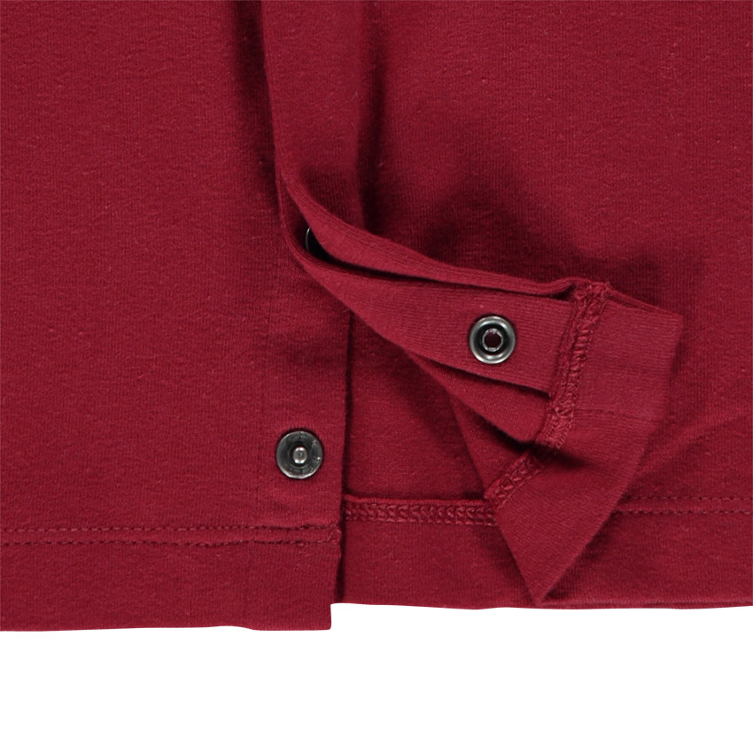 Conjunto de polo de manga corta y peto largo a rayas 