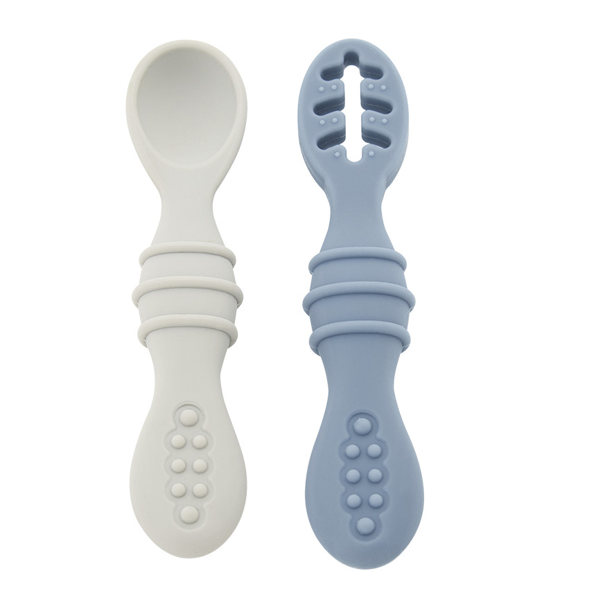 Set de 2 cucharas de aprendizaje Yummix - Azul 