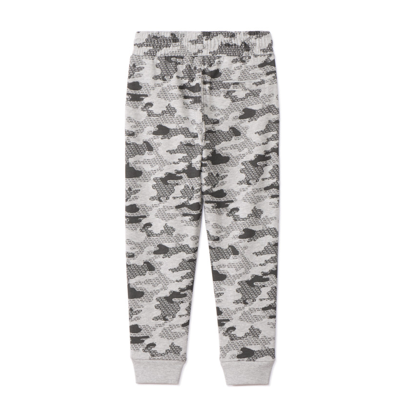 Pantalón jogging de felpa con estampado de camuflaje para niño 