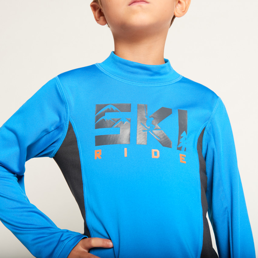 Sous-pull de ski à col montant pour garçon 