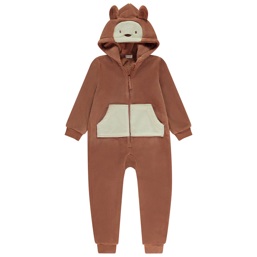 Pelele divertido de sherpa con diseño de mono para niño  Additional Pelele divertido de sherpa con diseño de mono para niño