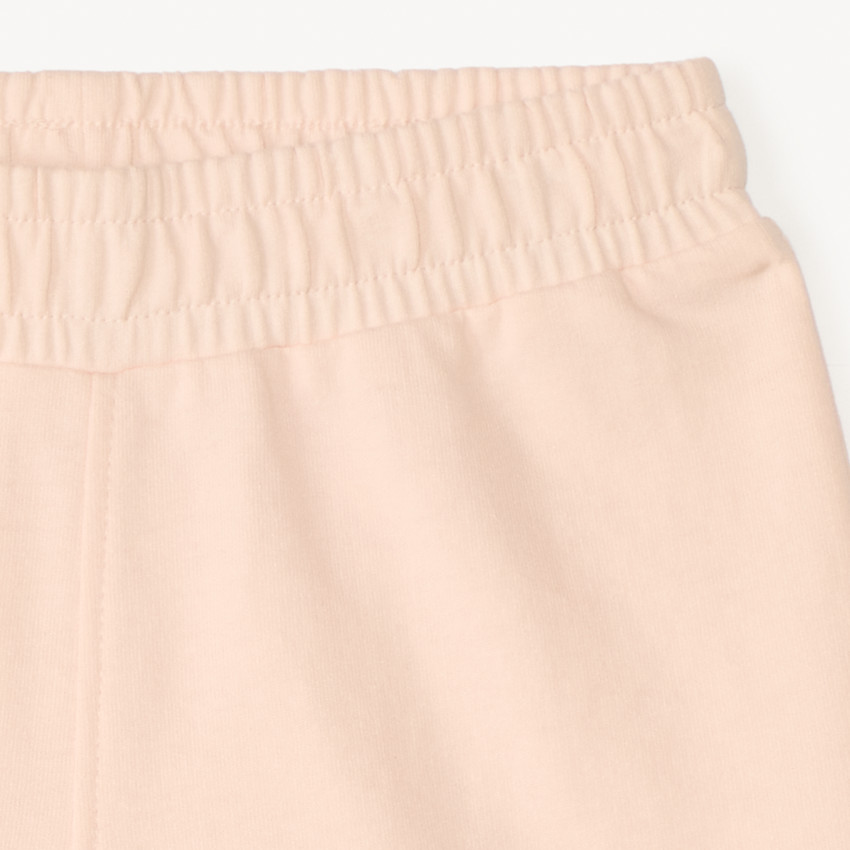 Pantalón corto de felpa liso para niña 