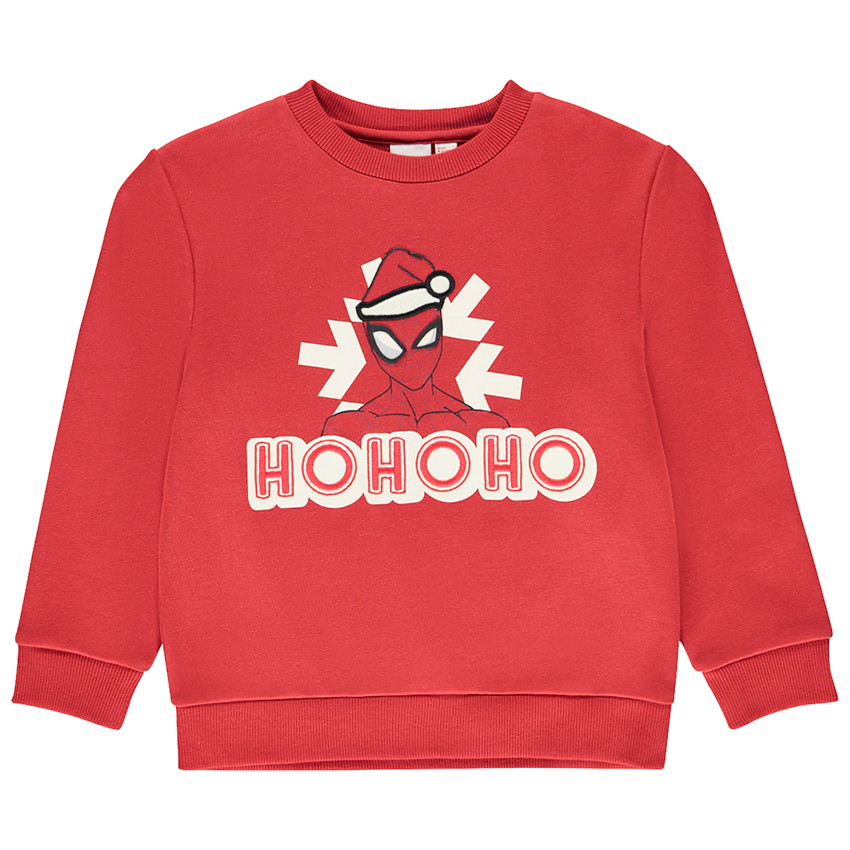 Sudadera unicolor con estampado de Spider Man Marvel para niño 