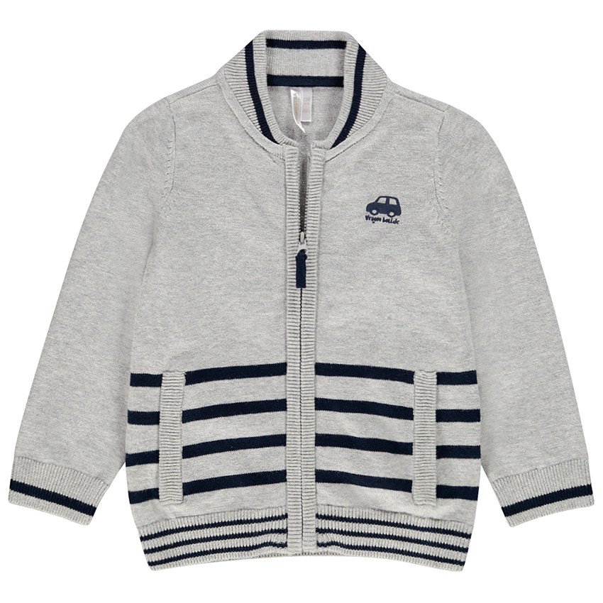 Chaqueta de punto rayas 