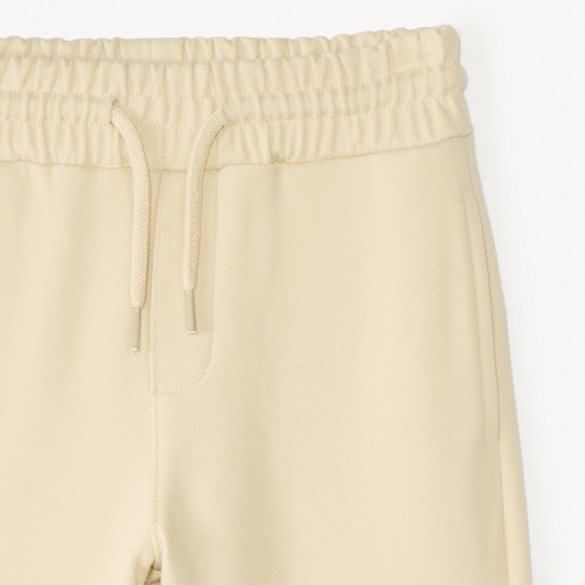Bermudas de felpa piqué unicolor para niño 