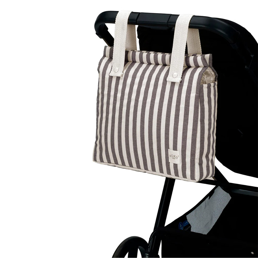 Bolso carrito Panera Stripe - Brown 