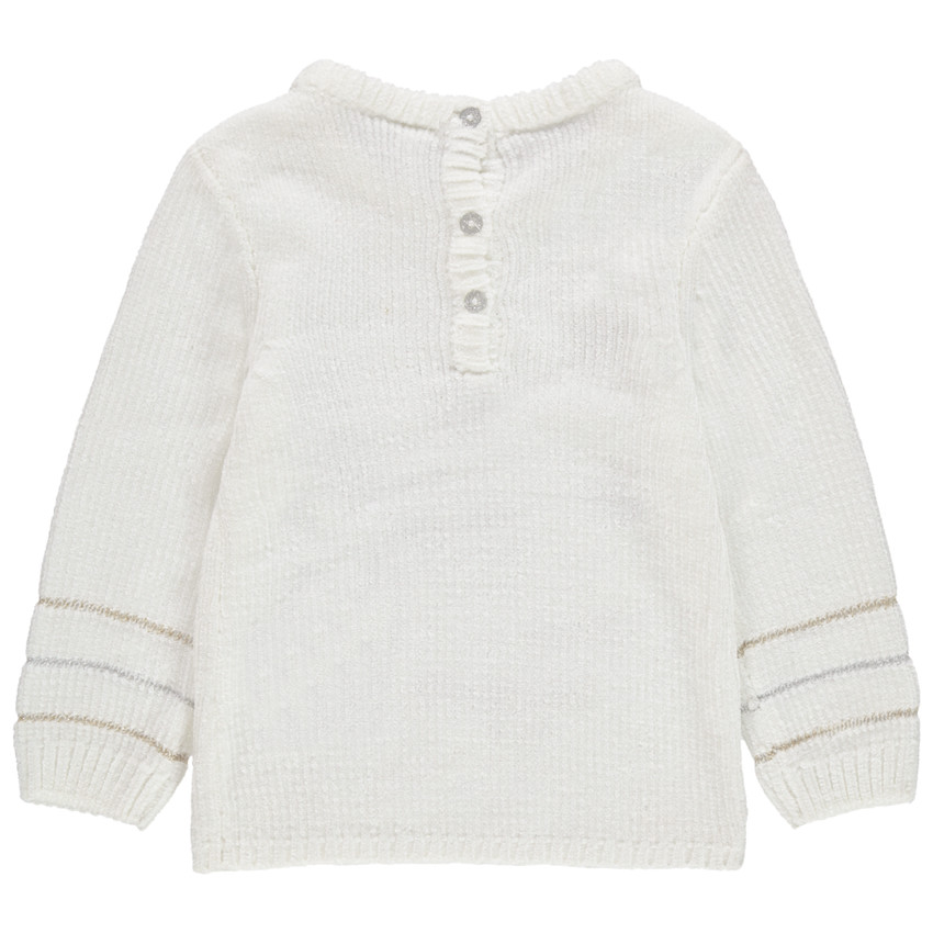 Jersey de punto de oruga con bordados de estilo navideño y plateados  Additional Jersey de punto de oruga con bordados de estilo navideño y plateados