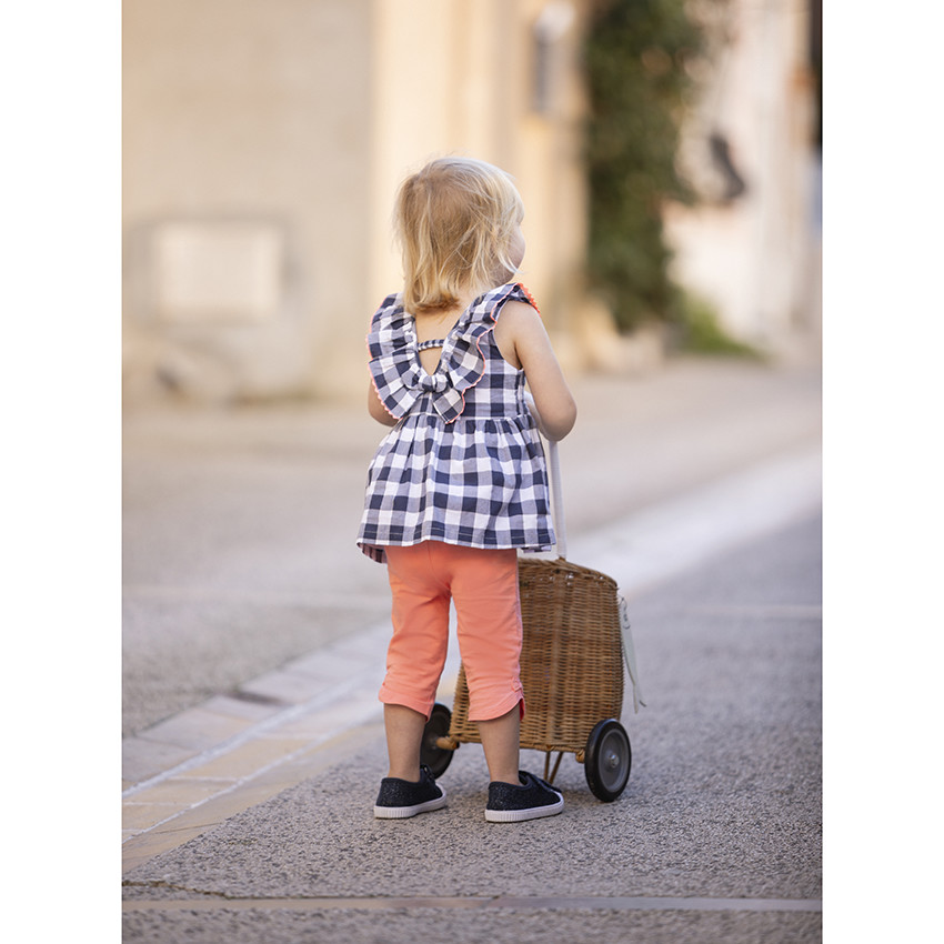 Leggings de punto con nudos para bebé niña 