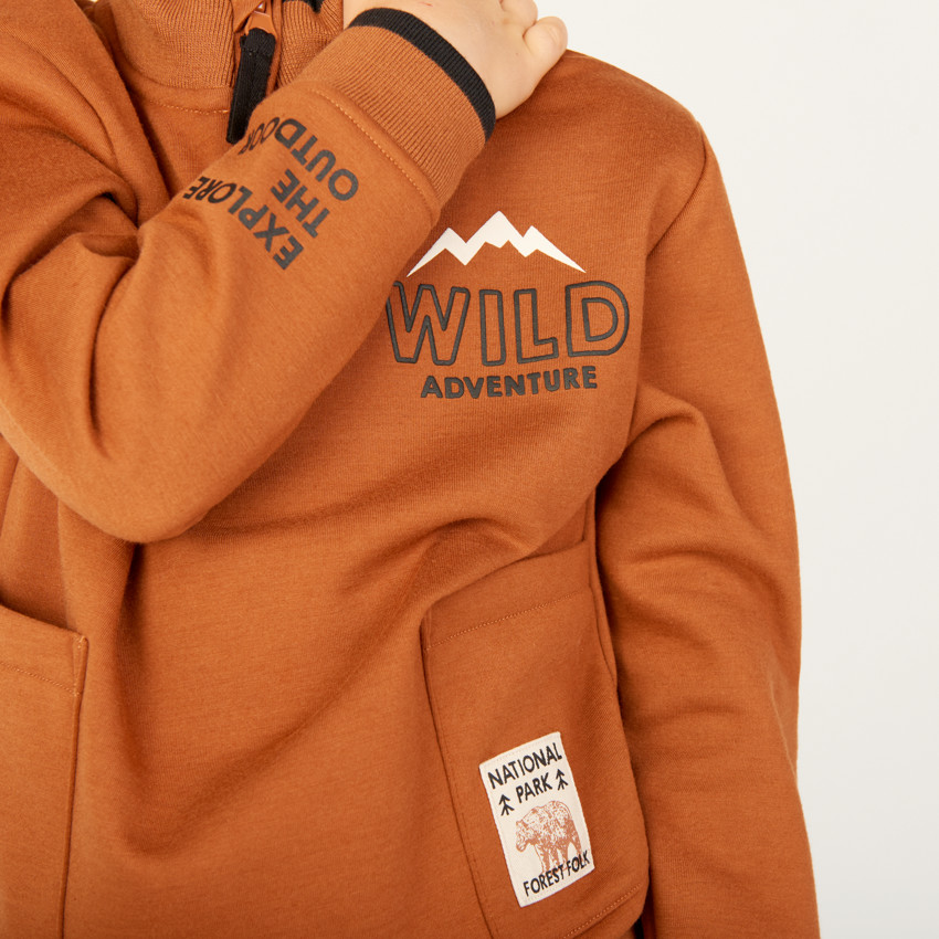 Ensemble jogging molleton doublé velours pour garçon 