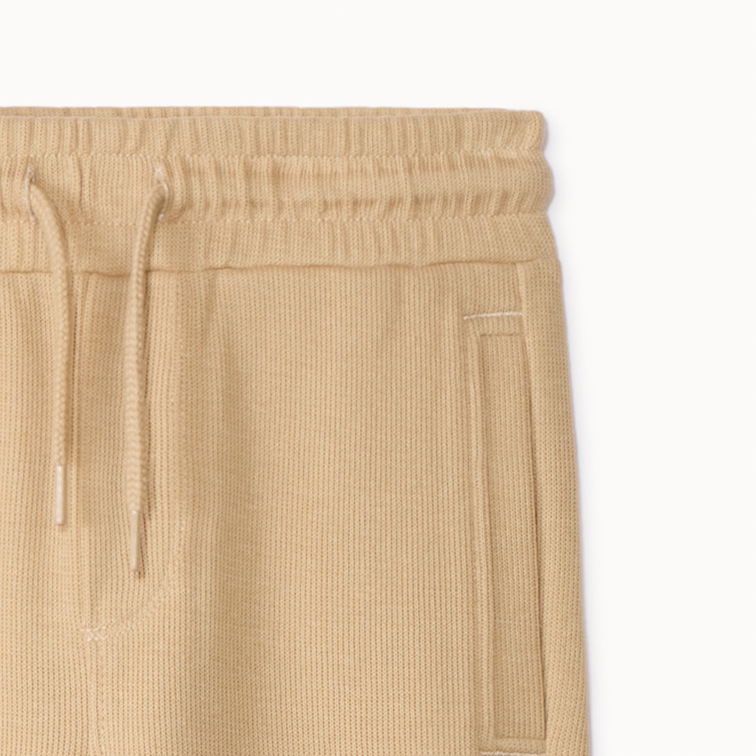 Pantalón jogging de interlock liso para niño 