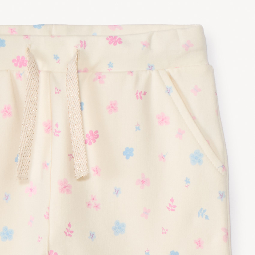 Jogging de felpa estampado para niña bebé 