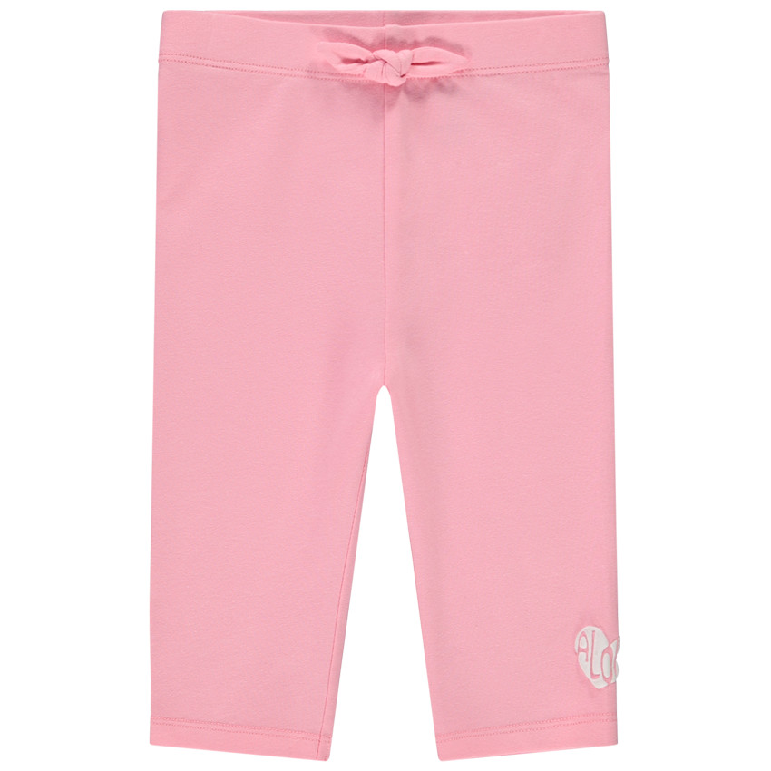 Corsario con efecto anudado y estampado puff de corazón para bebé niña  Additional Corsario con efecto anudado y estampado puff de corazón para bebé niña