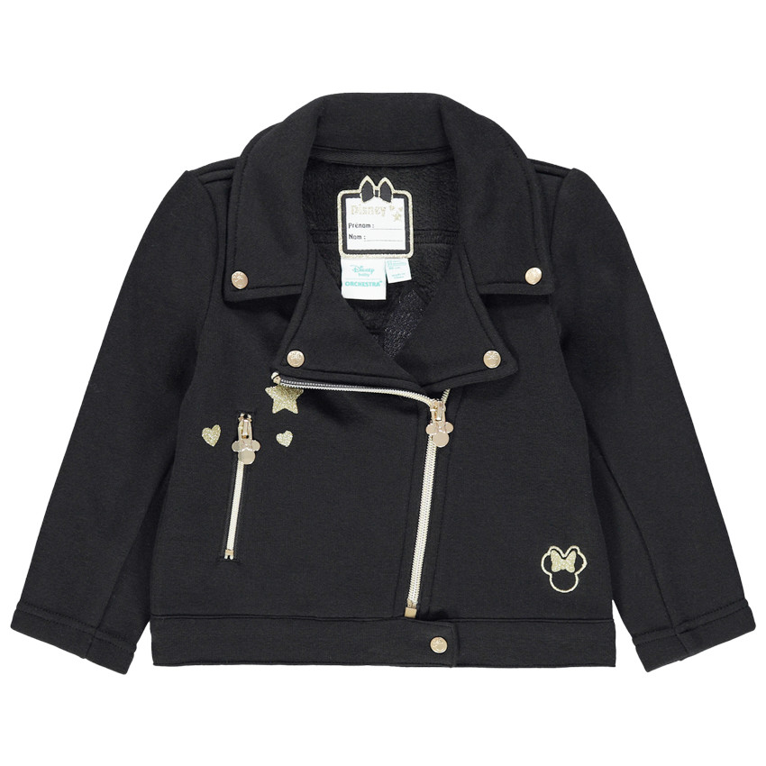 Chaqueta estilo biker de felpa con bordados de Minnie y lazo de lentejuelas Disney  Additional Chaqueta estilo biker de felpa con bordados de Minnie y lazo de lentejuelas Disney