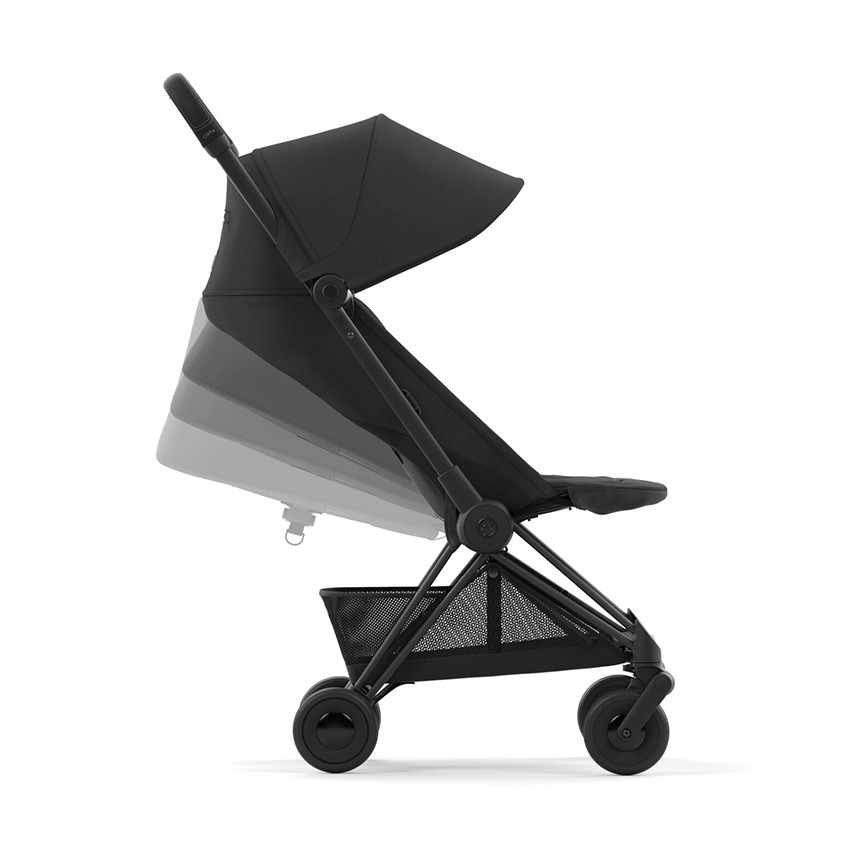 Poussette ultra-compacte Coya matt black/sepia black 