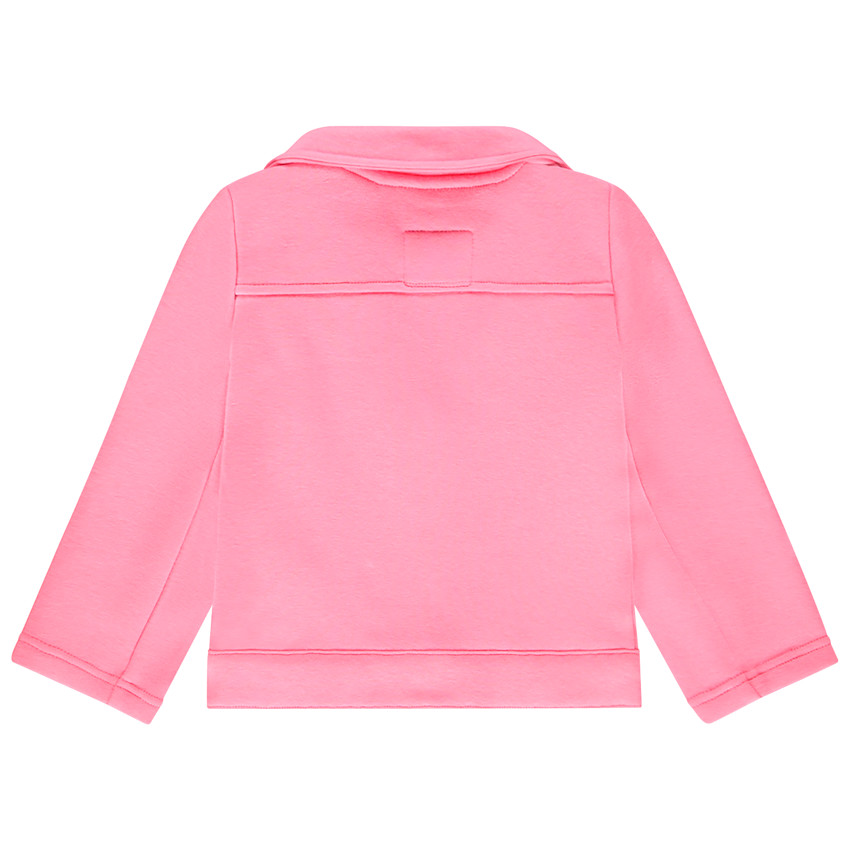 Chaqueta felpa estilo biker - rosa 