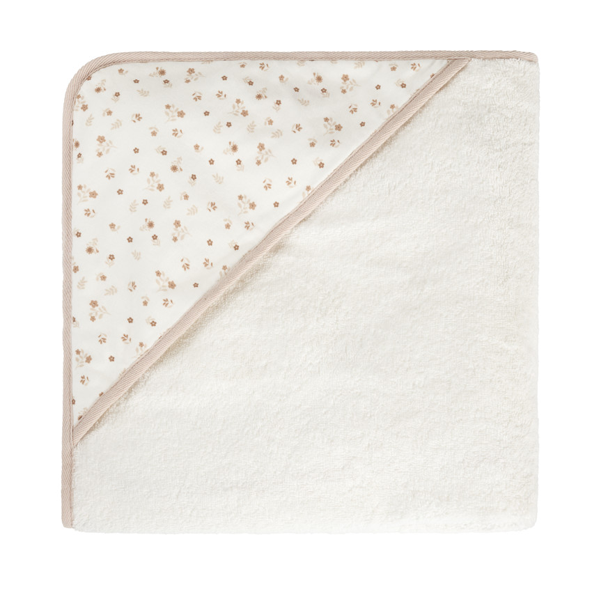 Capa de baño de toalla y delantal 2 en 1 estampado de flores 