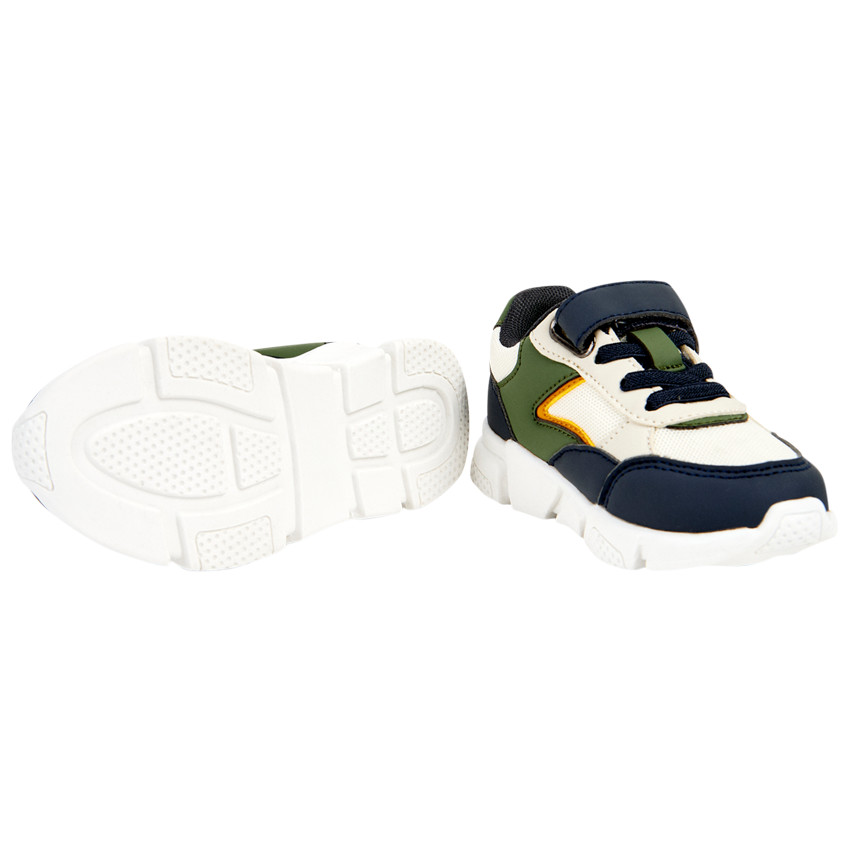 Zapatillas deportivas bajas con detalles de colores para niño 