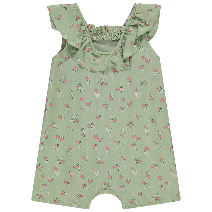 Combishort estampado de melocotones y hilos brillantes para bebé niña  Additional Combishort estampado de melocotones y hilos brillantes para bebé niña