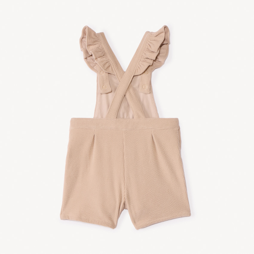 Pantalón corto de pana bordado para bebé niña 