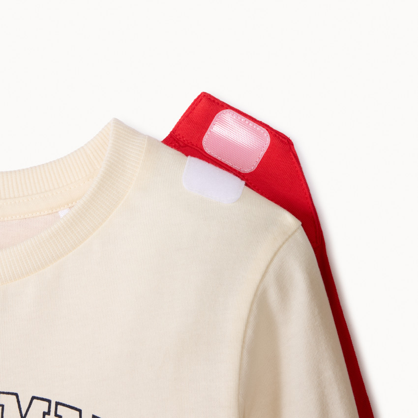 Conjunto de pijama de 2 piezas Superman Warner con capa para niño 