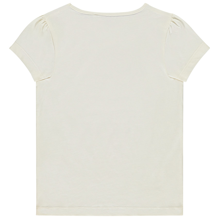Camiseta de manga corta con estampado fantasía niña 