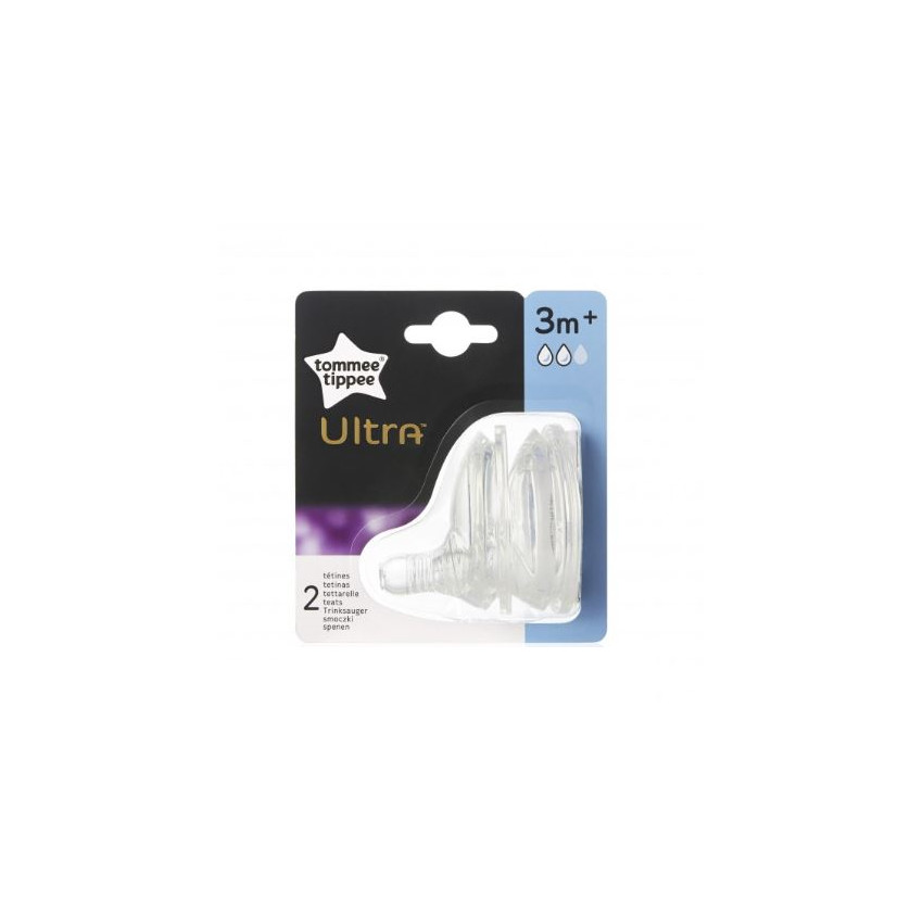 Lot de 2 Tétines Ultra - Débit moyen 