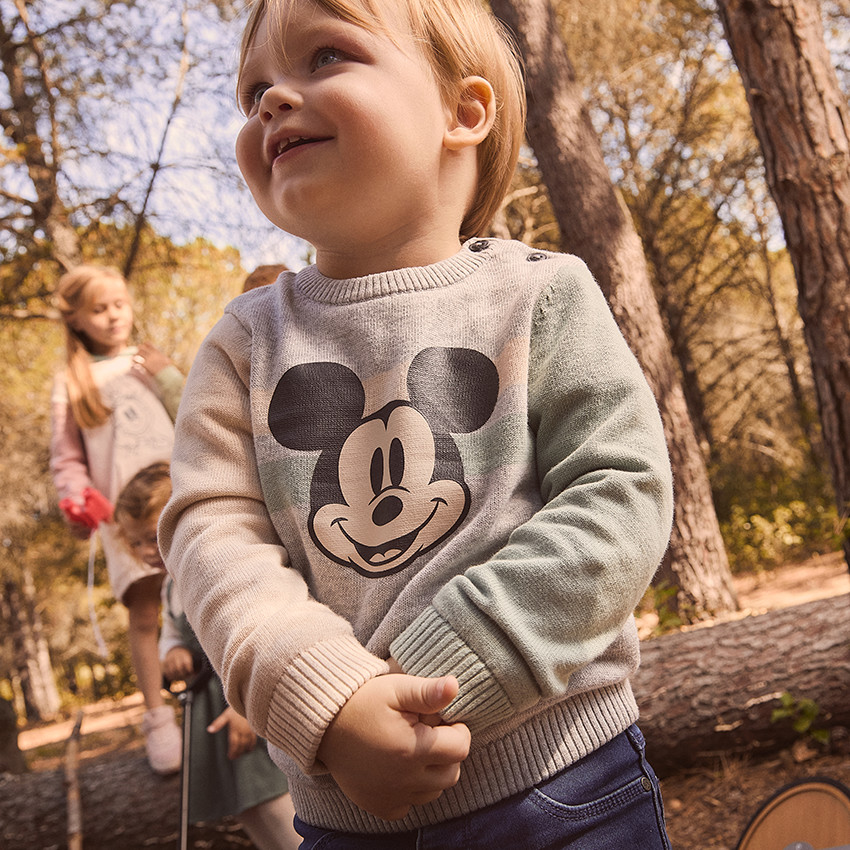 Sudadera Mickey Disney de terciopelo para bebé niño 