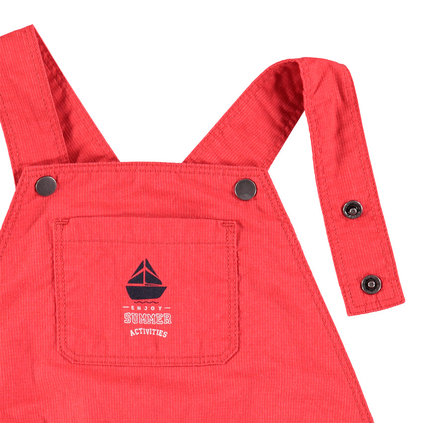 Conjunto camisa mangas cortas de rayas y Peto rouge  Additional Conjunto camisa mangas cortas de rayas y Peto rouge