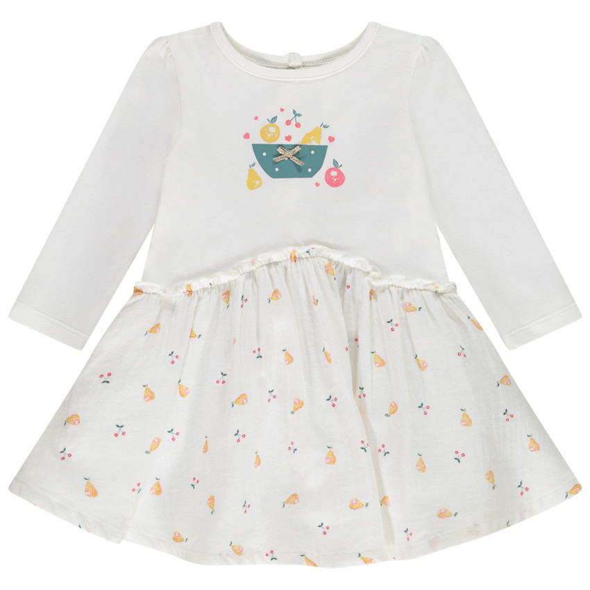 Vestido de jersey 2 en 1 para bebé niña 