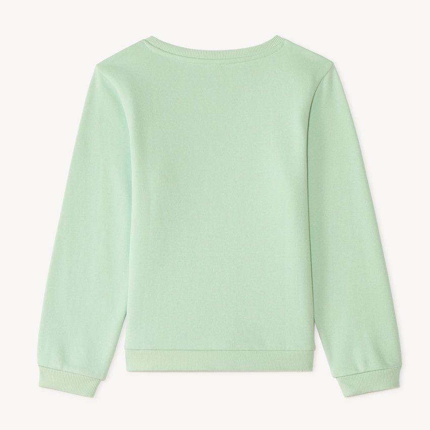 Sudadera de felpa con estampado brillante niña 