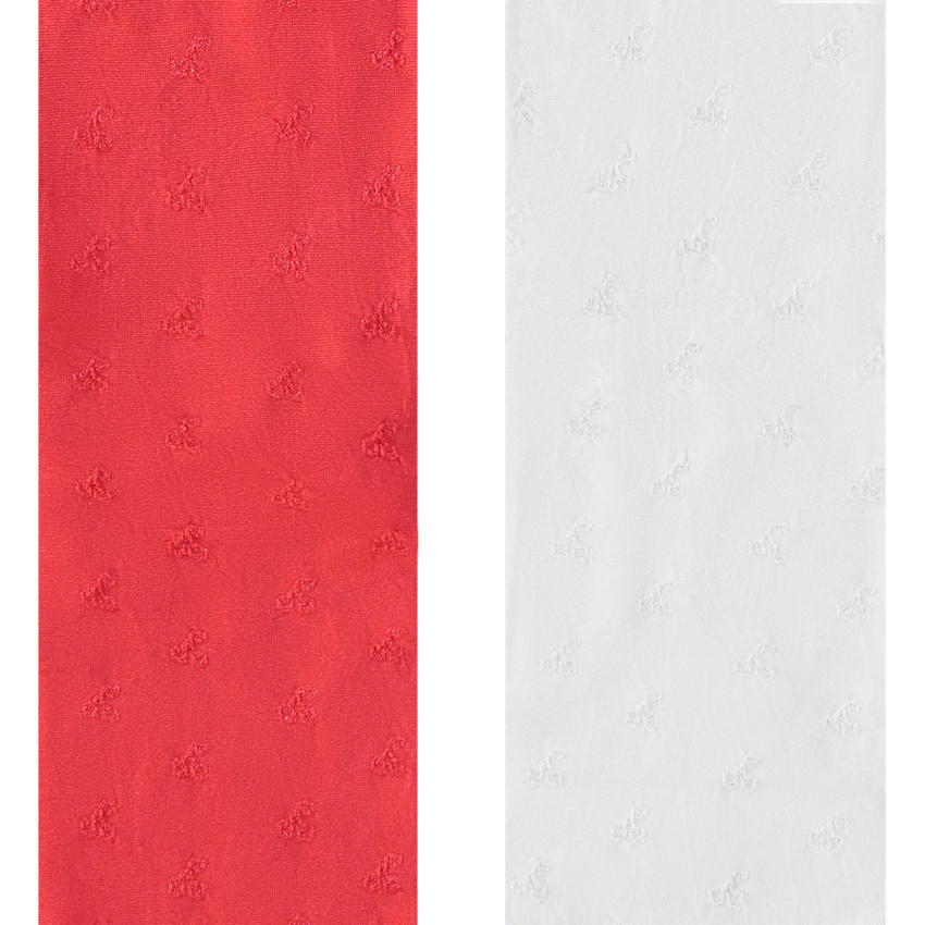 Pack de 2 pares de leotardos finos con cerezas bordadas para bebé niña 