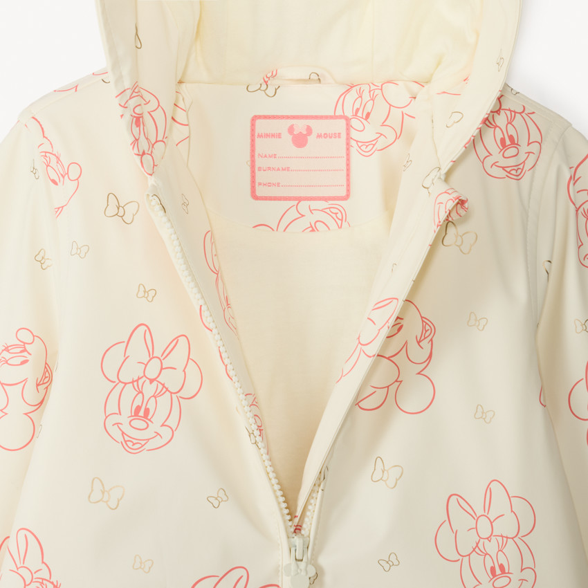 Parka de goma estampada de Minnie Disney para niña 