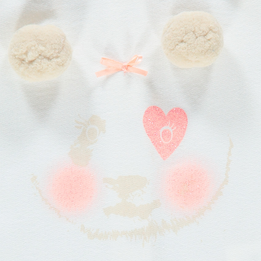 Conjunto con camiseta con estampado de panda y jeggngs estampados con flores all over 