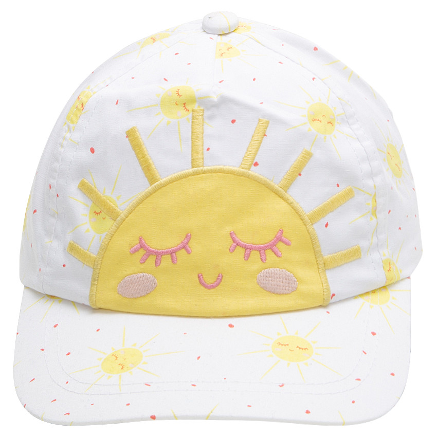 Visera de algodón con estampado all over y sol bordado  Additional Visera de algodón con estampado all over y sol bordado