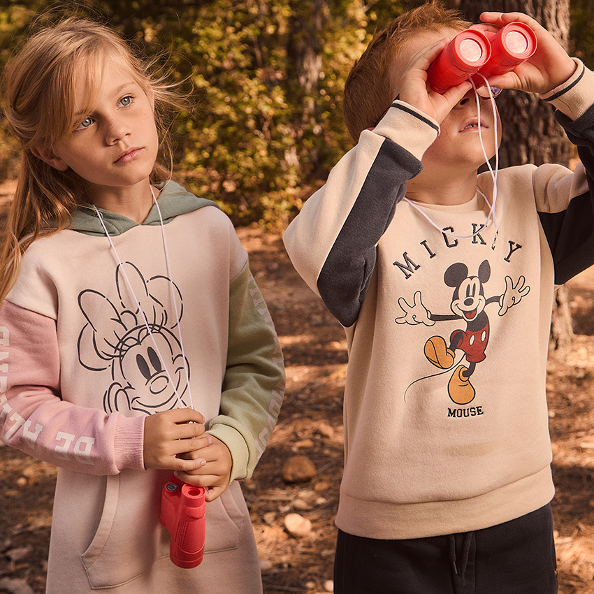 Ropa sudadera efecto color block Minnie Disney para niña 