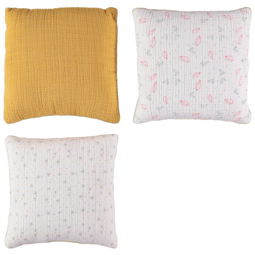 Cojín decorativo modulable en tétra para cuna o parque 