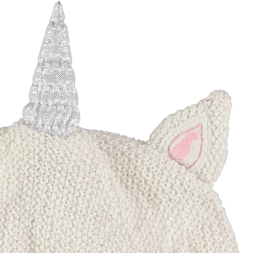 Gorro de punto de unicornio con forro de jersey 