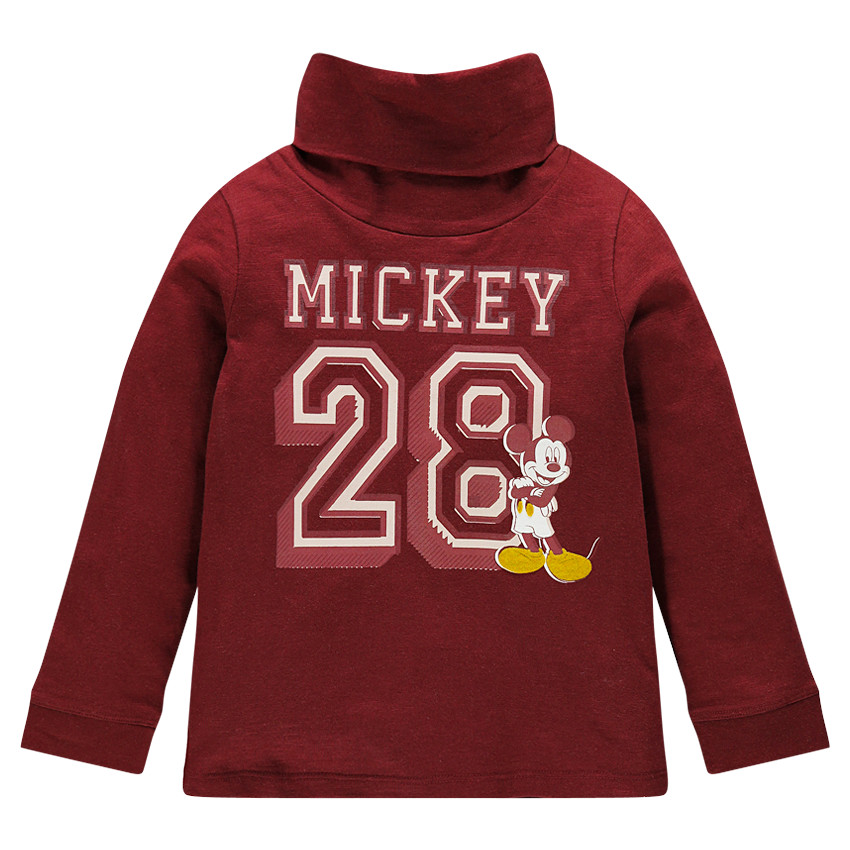 Camiseta cuello vuelto manga larga Disney con estampado Mickey 