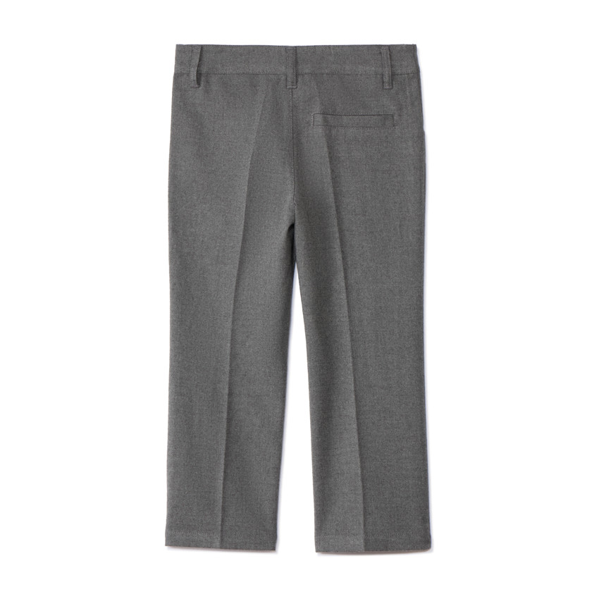 Pantalón de tela liso gris niño 