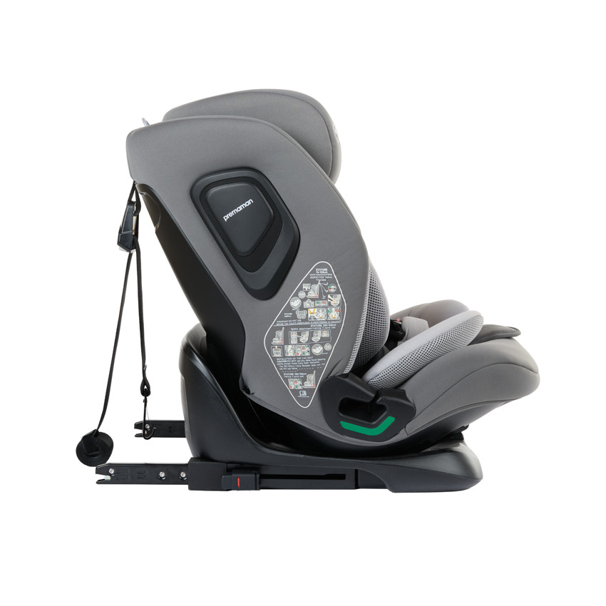 Silla de auto Isofix y i-Size 76-150 cm P-Way gris 