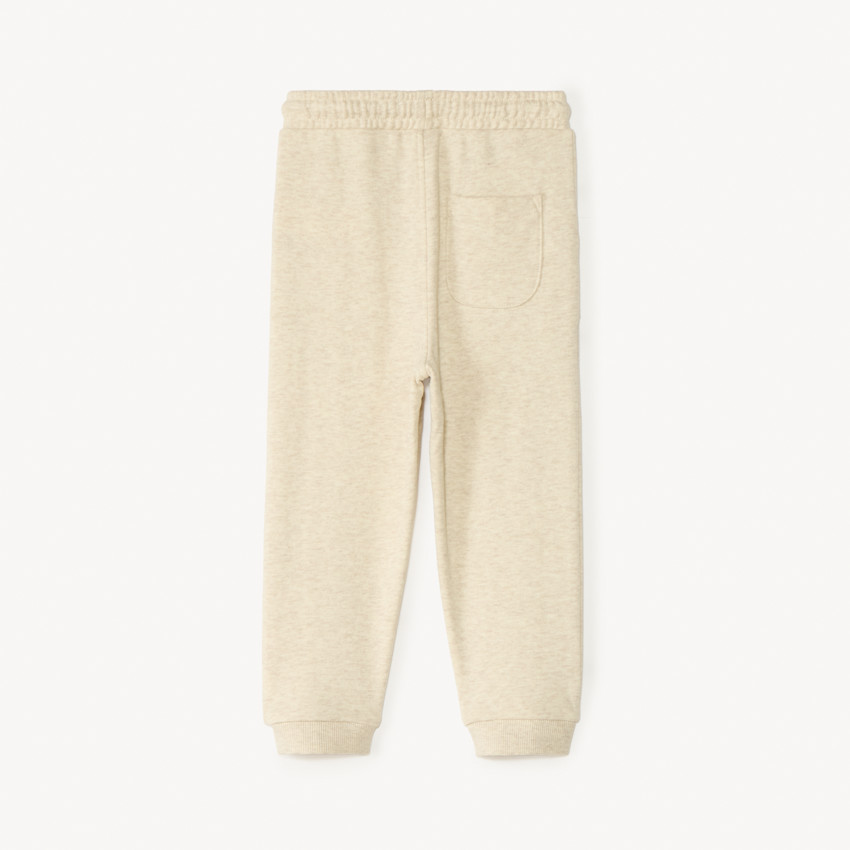 Jogging de felpa lisa con cortes para bebé niño 