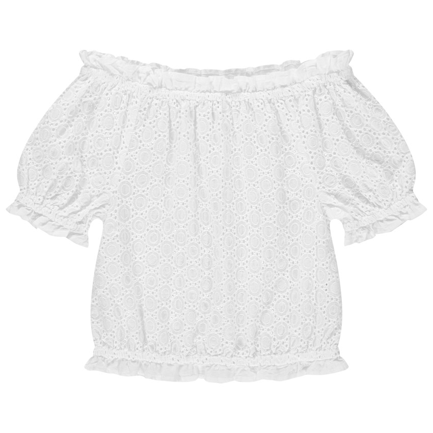 Top blanco bordado inglés 
