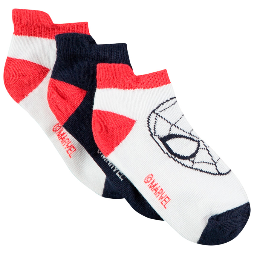 Pack 3 pares calcetines cortos Spider-Man Marvel 
