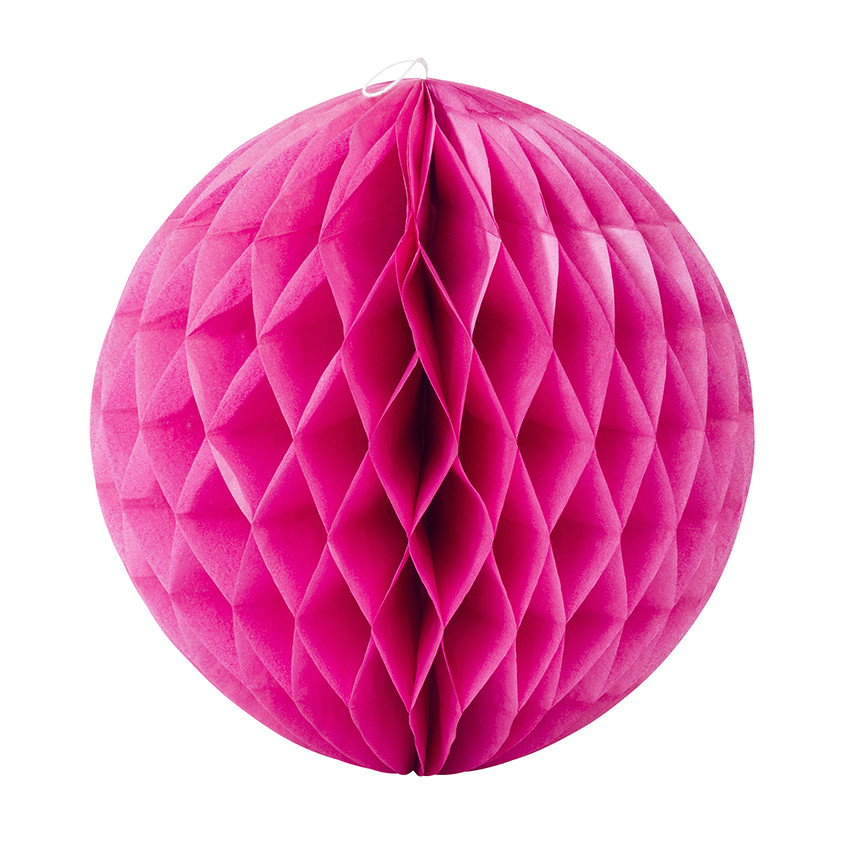 Set de 3 bolas de papel con efecto de panal 