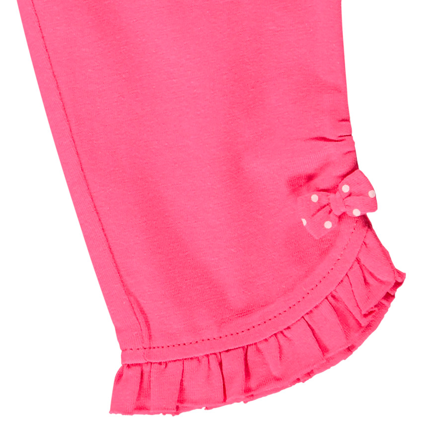 Pantalones corsarios lisos con nudos decorativos para bebé niña  Additional Pantalones corsarios lisos con nudos decorativos para bebé niña