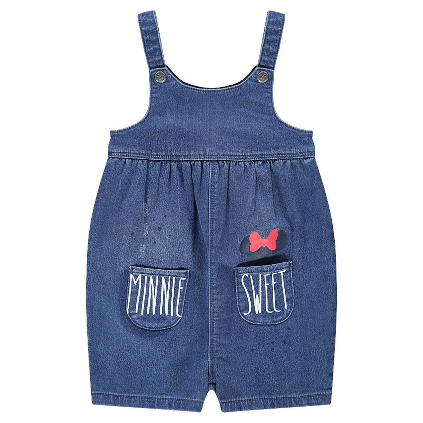 Peto corto vaquero con bolsillos y estampado de Minnie ©Disney 